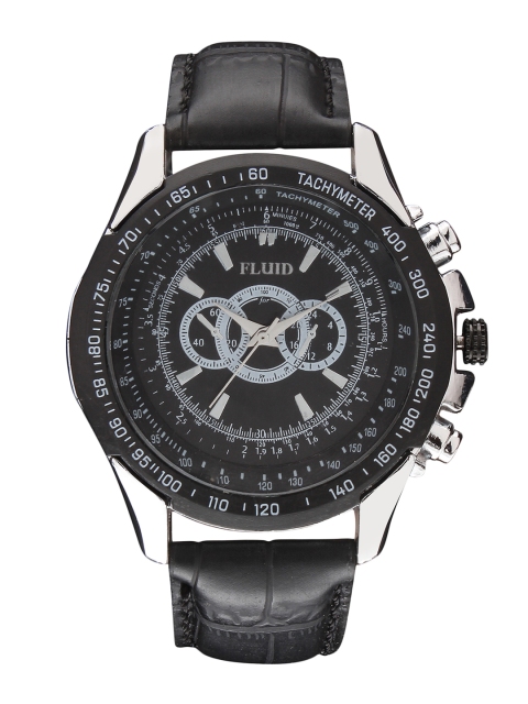 

FLUID Men Black Analogue Watch FL-907-BK01