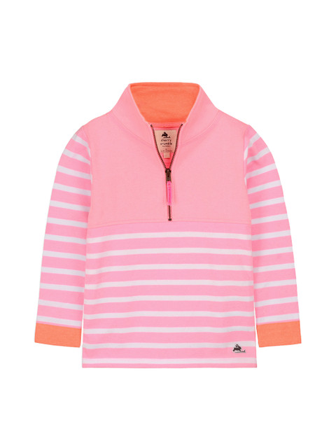 

Cherry Crumble Unisex Pink Striped Sweatshirt