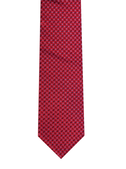 

Louis Philippe Red Printed Skinny Tie
