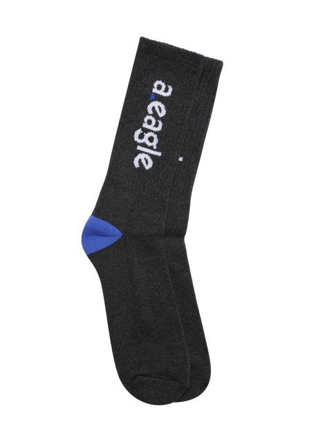 

AMERICAN EAGLE OUTFITTERS Men Grey Solid Above Ankle Length Socks