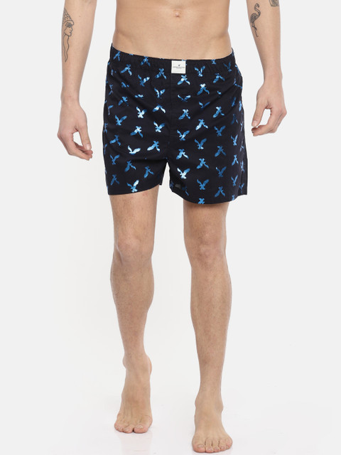 

AMERICAN EAGLE OUTFITTERS Men Black Printed Pure Cotton Boxers 5272-415