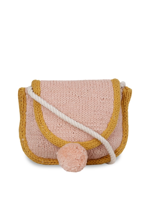 

Diwaah Beige Self Design Sling Bag