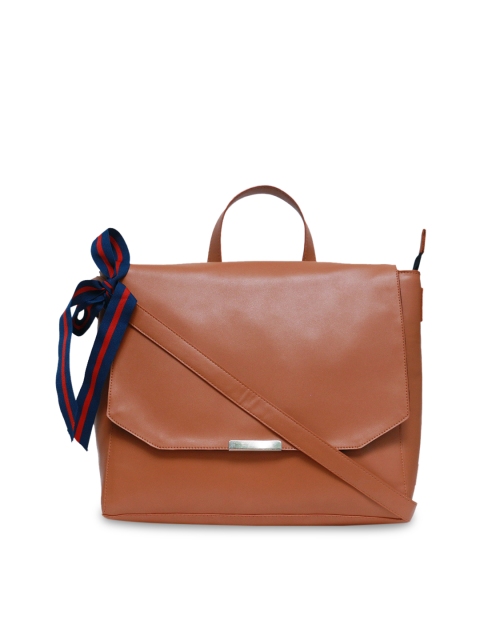 

Diwaah Tan Brown Solid Sling Bag