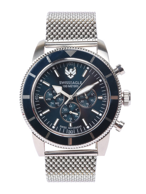 

Swiss Eagle Men Blue Analogue Watch SE-9130-11