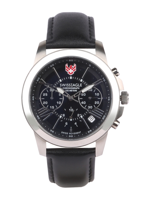 

Swiss Eagle Men Silver-Toned Analogue Watch SE-9106-01