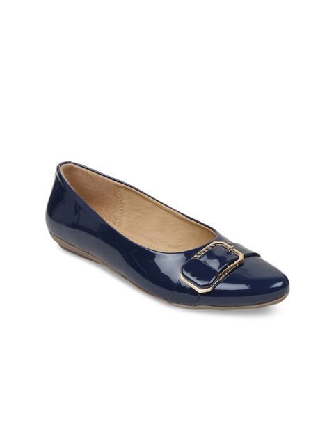 

VALIOSAA Women Navy Blue Solid Ballerinas