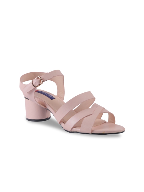 

MSC Women Pink Solid Sandals