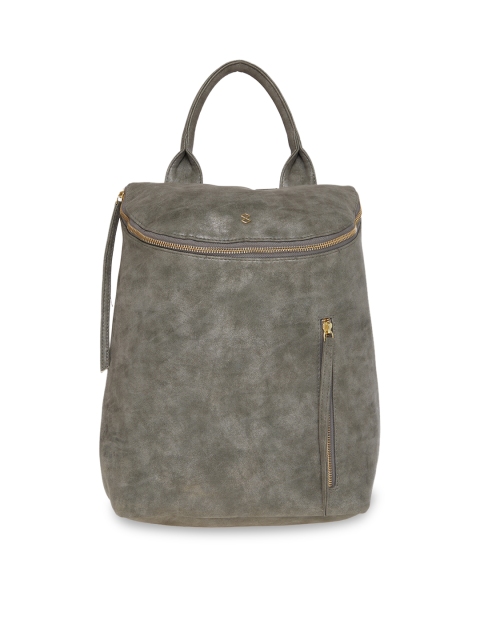 

HORRA Women Grey Solid Backpack