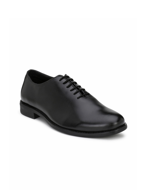 

SADDLE & BARNES Men Black Formal Leather Oxfords