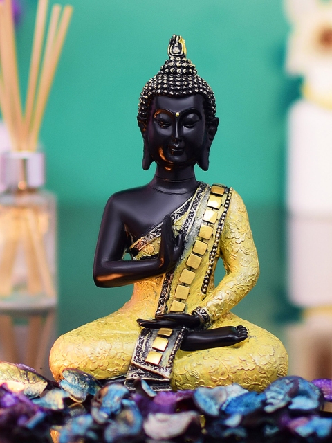 

Archies Black & Gold-Toned Buddha Showpiece