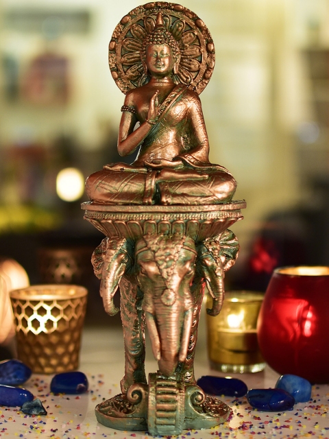 

Archies Copper-Toned Buddha Showpiece