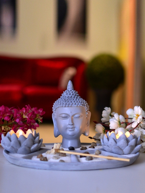 

Archies Grey Buddha Showpiece