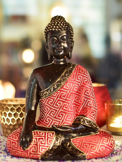 

Archies Black & Red Buddha Showpiece