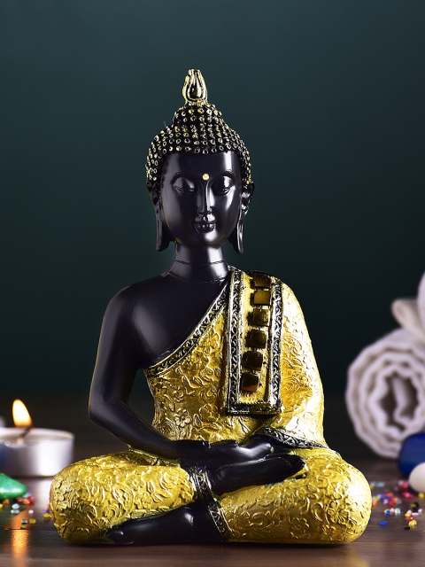 

Archies Gold-Toned & Black Buddha Showpiece