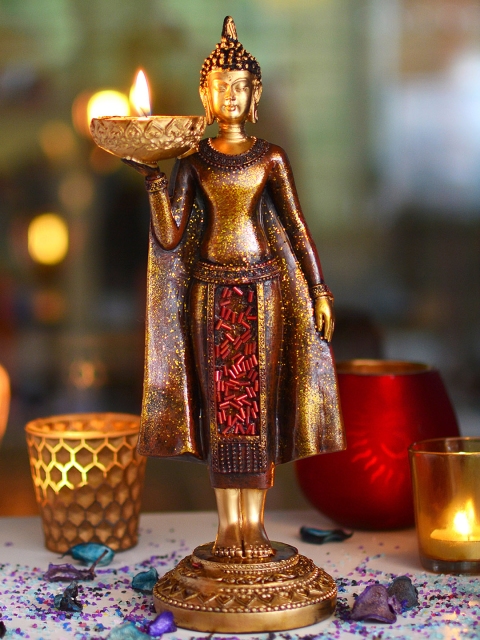 

Archies Multicoloured Buddha Showpiece, Multi