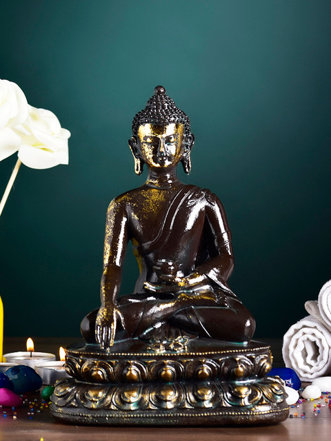 

Archies Black & Gold-Toned Buddha Showpiece