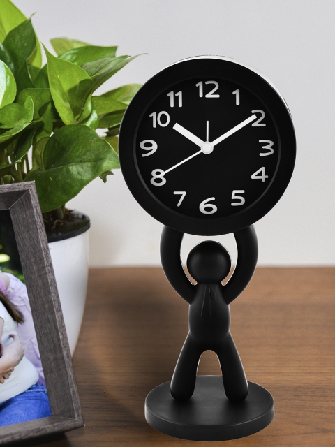 

Archies Black Round Solid Analogue Alarm Clock