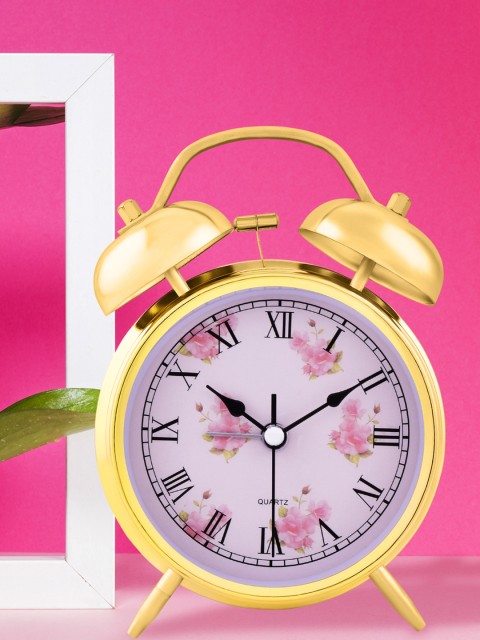 

Archies Purple Round Printed Analogue Alarm Clock
