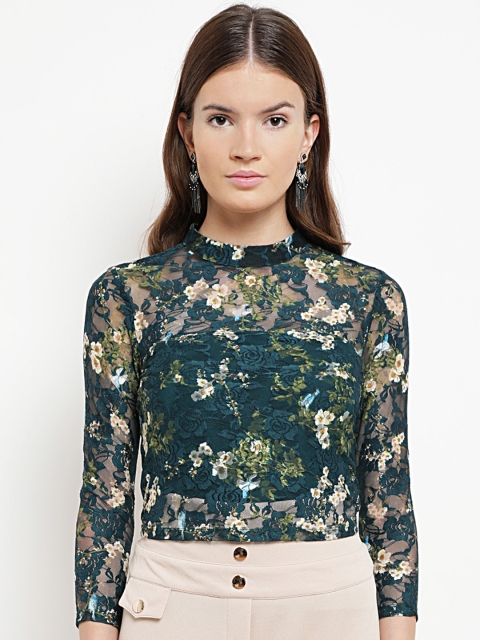 

Kazo Women Green Self Design Top