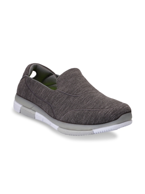 

pelle albero Women Charcoal Grey Slip-On Sneakers