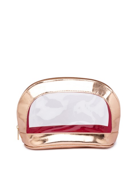 

Globus Gold-Toned Colourblocked Makeup Pouch