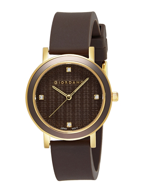 

GIORDANO Women Brown Analogue Watch 2932-02