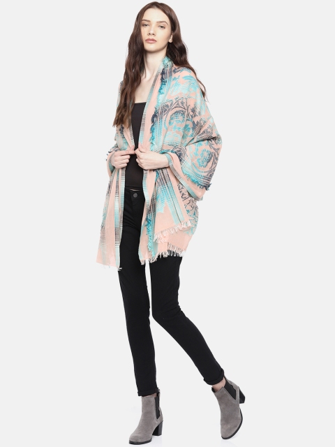 

Monte Carlo Women Blue Printed Stole