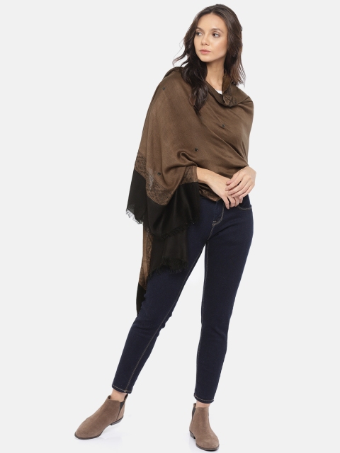

Monte Carlo Women Brown Printed Stole