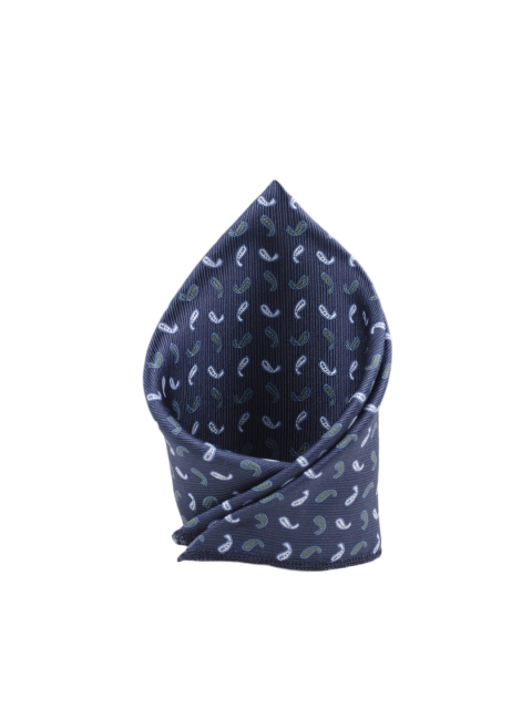 

Tossido Men Blue Woven Design Pocket Square