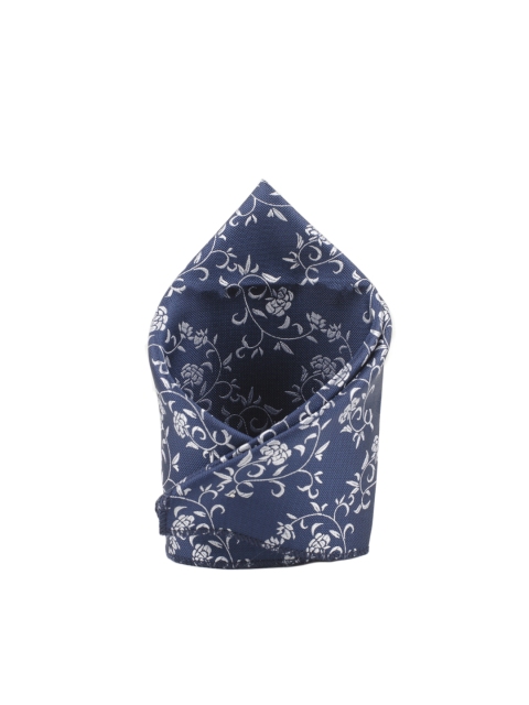 

Tossido Men Blue Woven Design Pocket Square