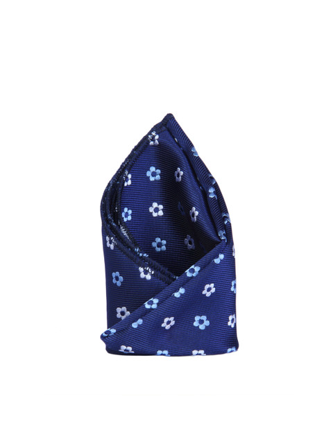 

Tossido Men Blue Woven Design Pocket Square