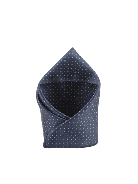 

Tossido Men Blue Woven Design Pocket Square