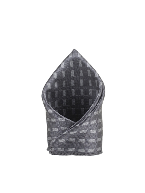 

Tossido Men Grey Woven Design Pocket Square