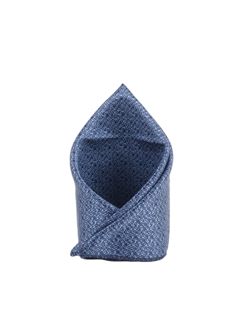 

Tossido Men Blue Woven Design Pocket Square