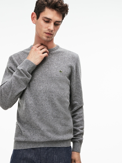 

Lacoste Men Grey Melange Solid Pullover