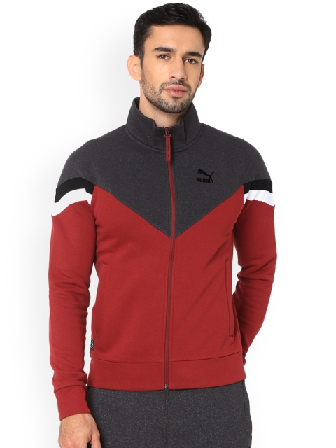 

Puma Men Red Colourblocked Sporty Jacket