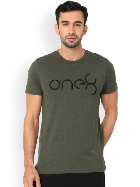 

Puma Men Green Solid Round Neck T-shirt