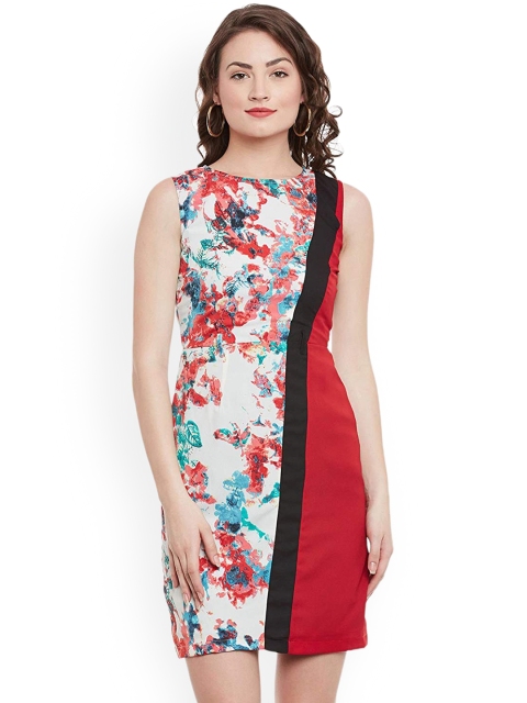 

The Vanca Women Multicoloured Printed Sheath Dress, Multi