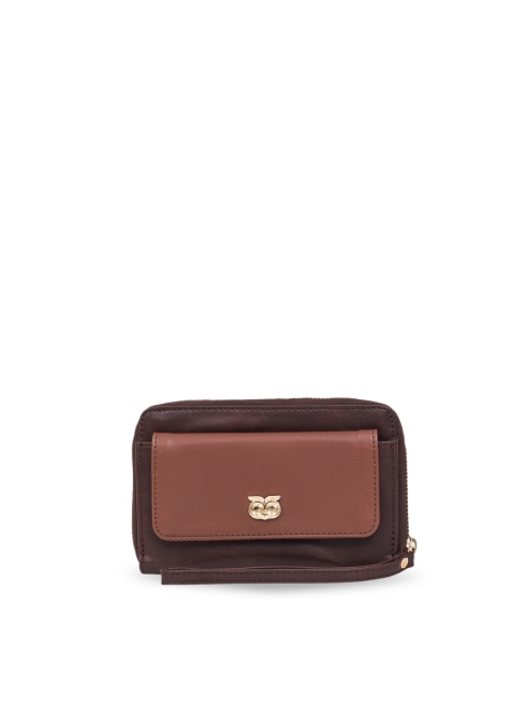 

Chumbak Women Brown Solid Two Fold Wallet