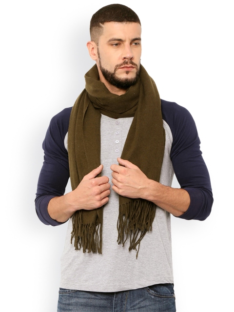 

FabSeasons Green Solid Wool Scarf