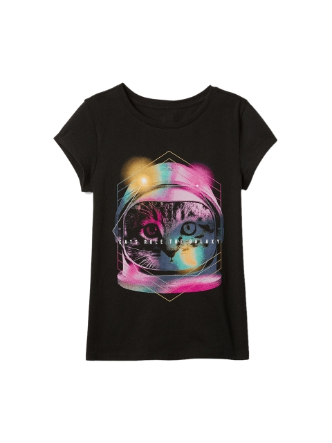 

GAP Girls Glitter Graphic T-shirt, Black