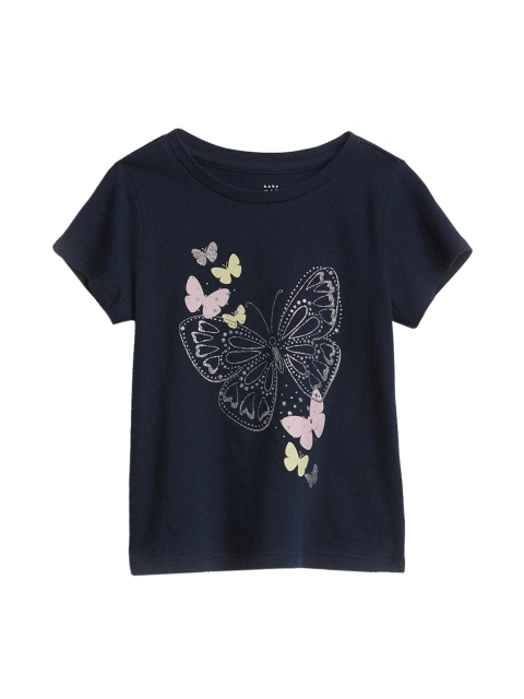 

GAP Navy Blue Toddler Girl Graphic T-shirt
