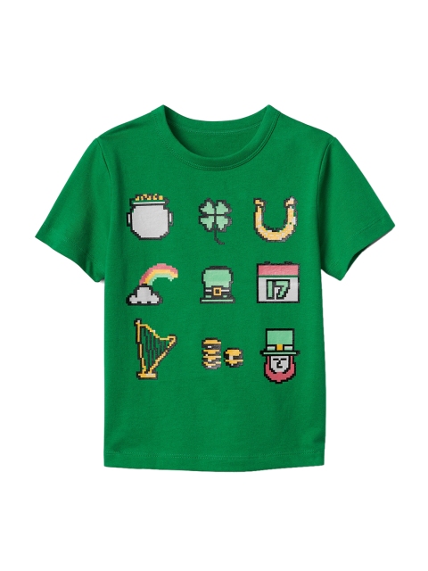 

GAP Boys Green Short Sleeve Graphic T-Shirt