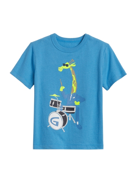 

GAP Boys Blue Graphic Short Sleeve T-Shirt