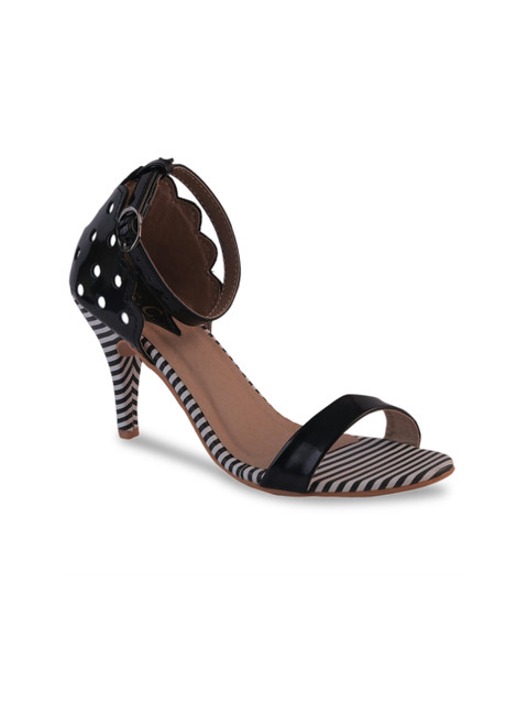 

MSC Women Black Solid Sandals