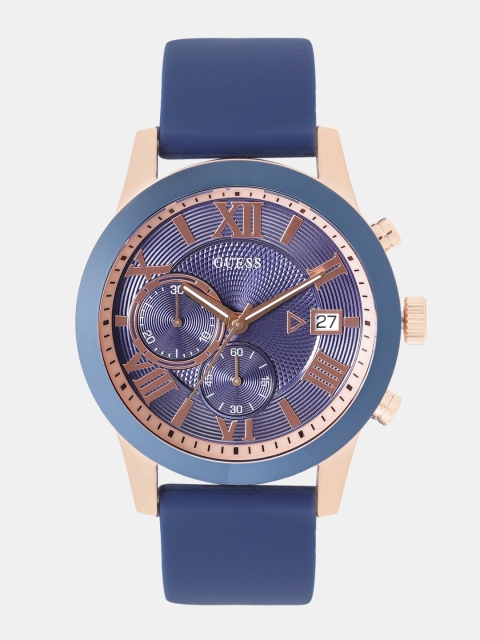 

GUESS Men Navy Blue Chronograph Watch W1055G2