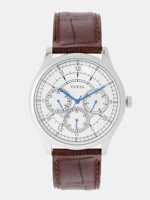 

GUESS Men White Analogue Watch W1181G1