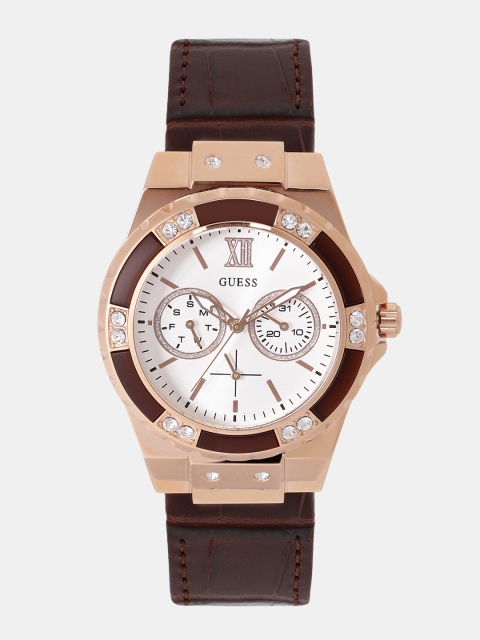 

GUESS Women Silver-Toned Analogue Watch W0775L14