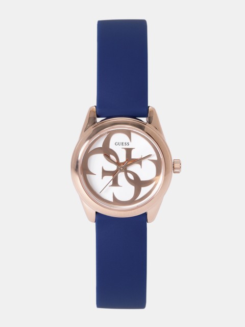 

GUESS Women White & Gold-Toned Analogue Watch W1146L2