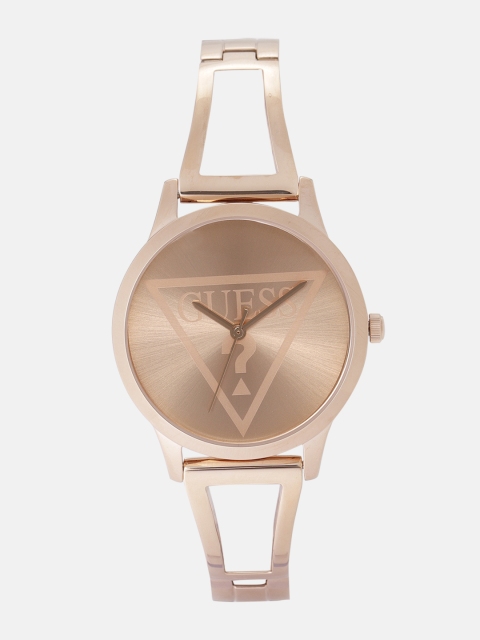 

GUESS Women Rose Gold Swiss Made Printed Analogue Watch W1145L4